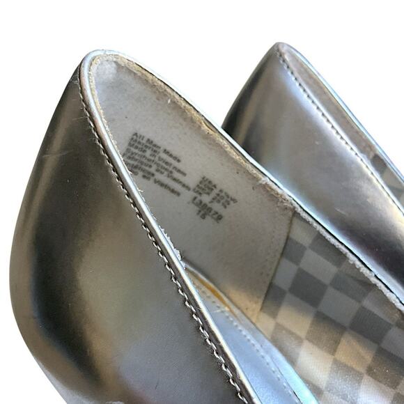 Christian Siriano Size 8.5W High Heels Pumps Shoes Metallic Silver Color - Picture 5 of 14